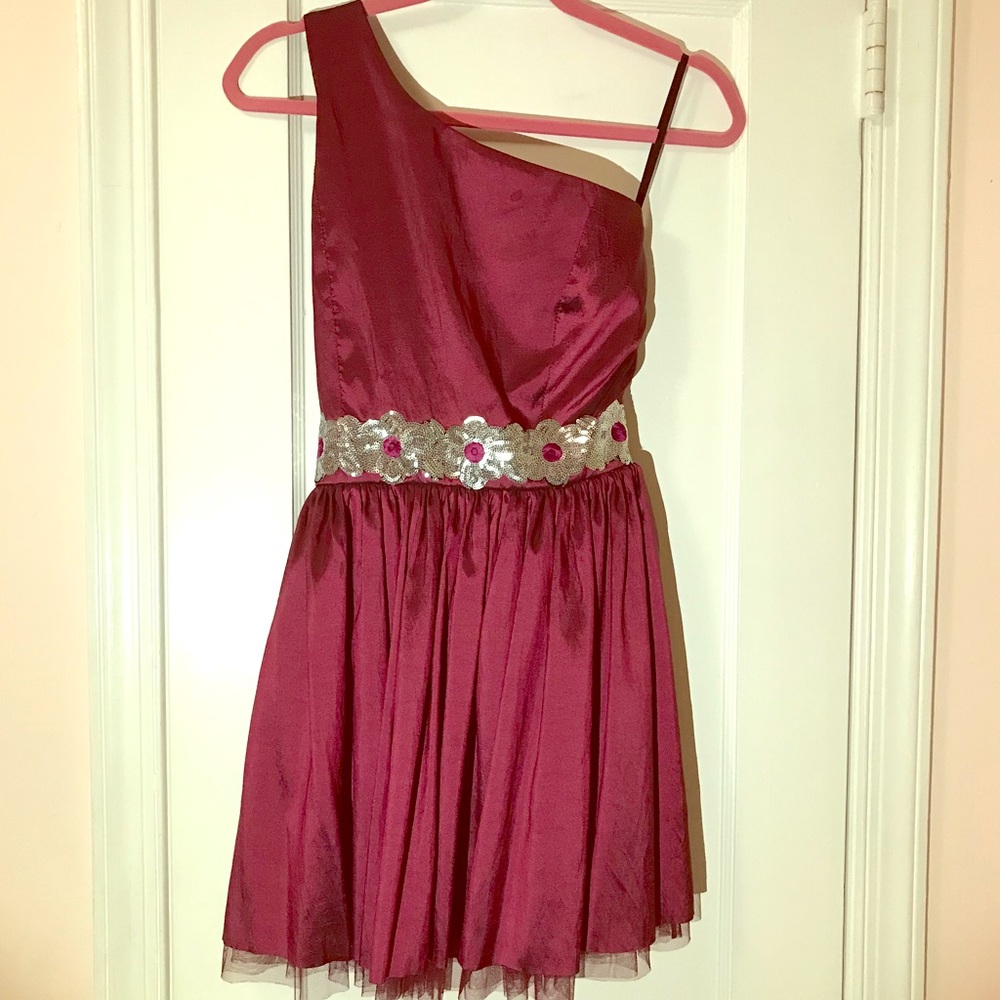 One Shoulder Party Dress